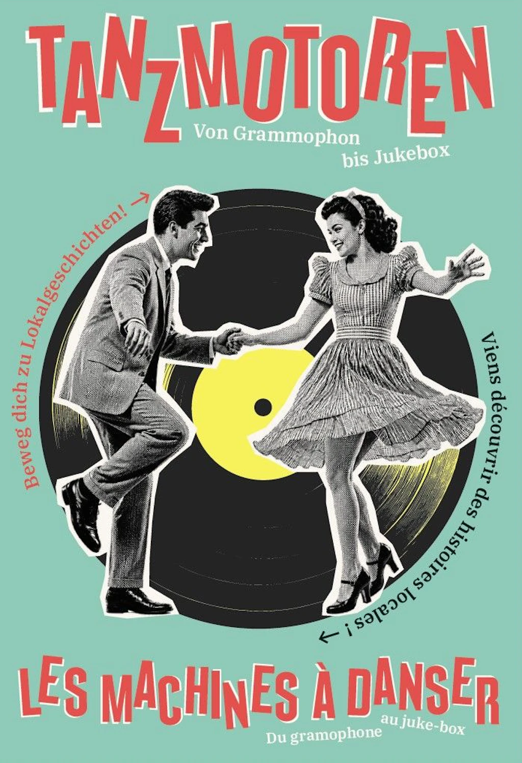 Grafik für Ausstellung Tanzmotoren