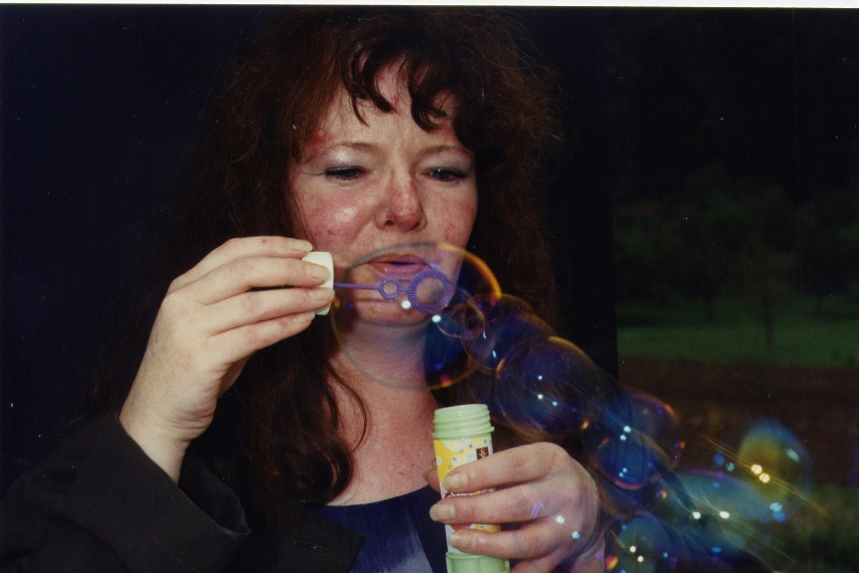 Seifenblasen symbolisieren Tonwölkchen