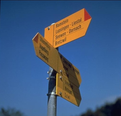 Wegweiser nach Seewen