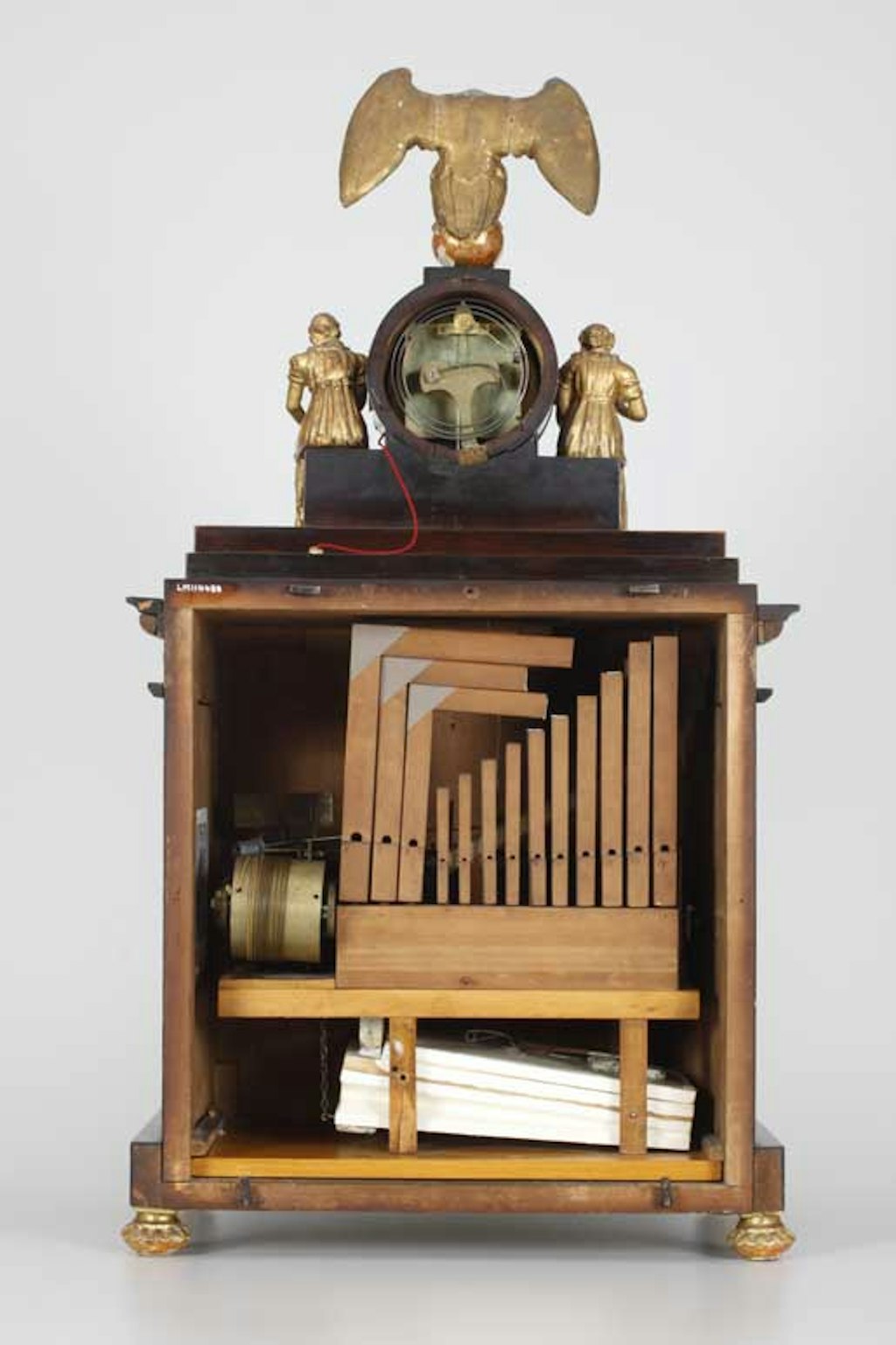 Horloge à flûtes viennoise (verso)