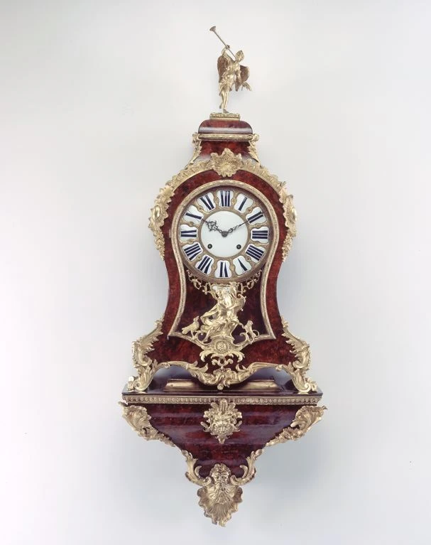 Wall clock on a console, mid-18th century