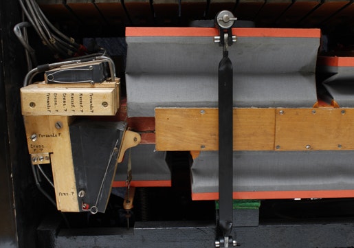 Console amovible Welte, détail