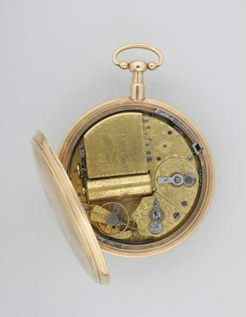 Montre de poche avec répétition à quarts et musique à cylindre