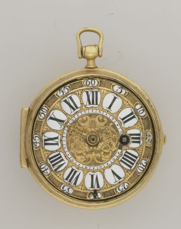 Montre de gousset (oignon) en or, début du XVIIIème siècle