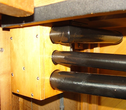 „The Happy Jazz-Band“: Reparaturstelle nach Restaurierung